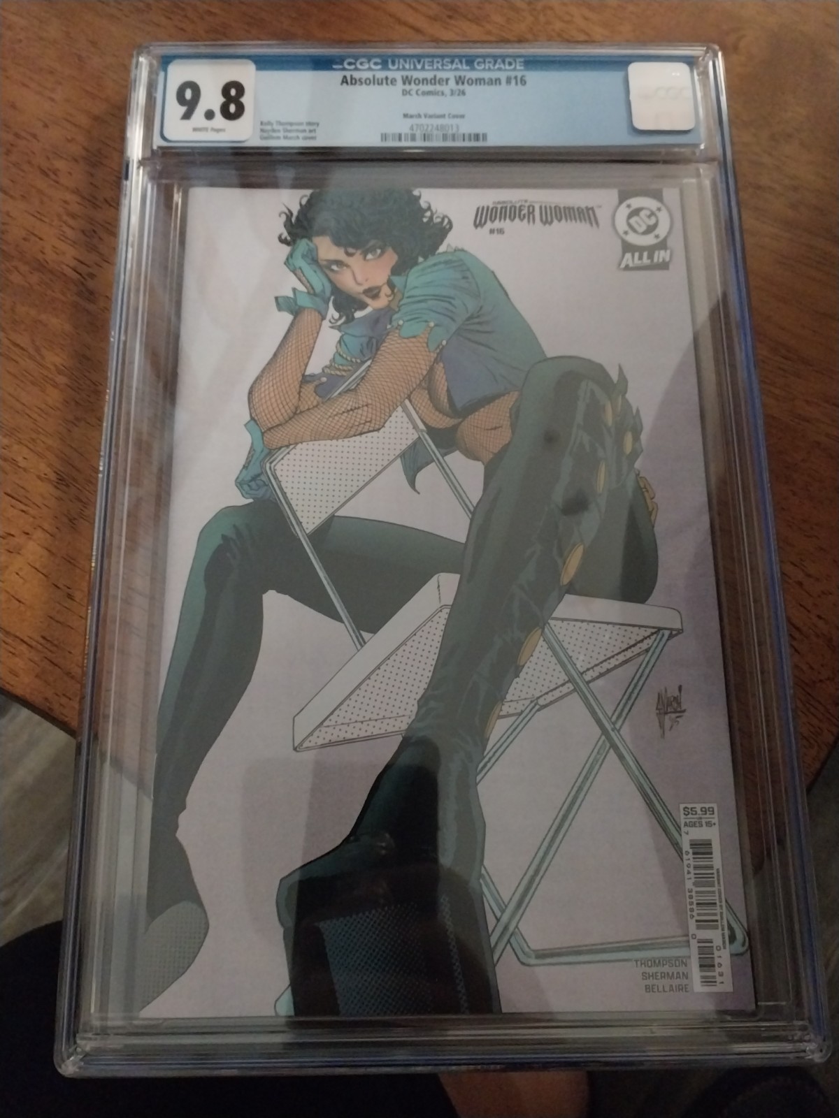 Absolute Wonder Woman #16 Guillem March Zatanna Variant CGC 9.8