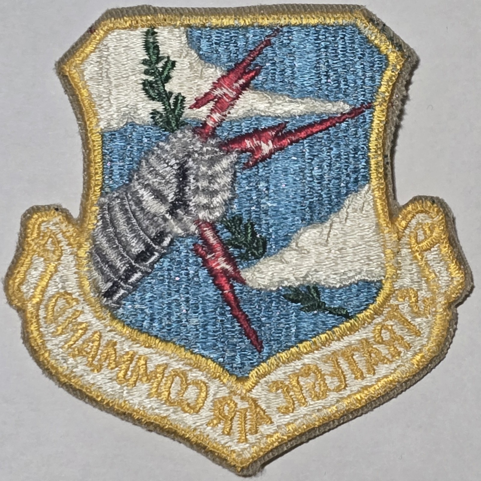 USAF AIR FORCE STRATEGIC AIR COMMAND SAC PATCH 1970s COLOR OBSOLETE 3″ VTG ORIG