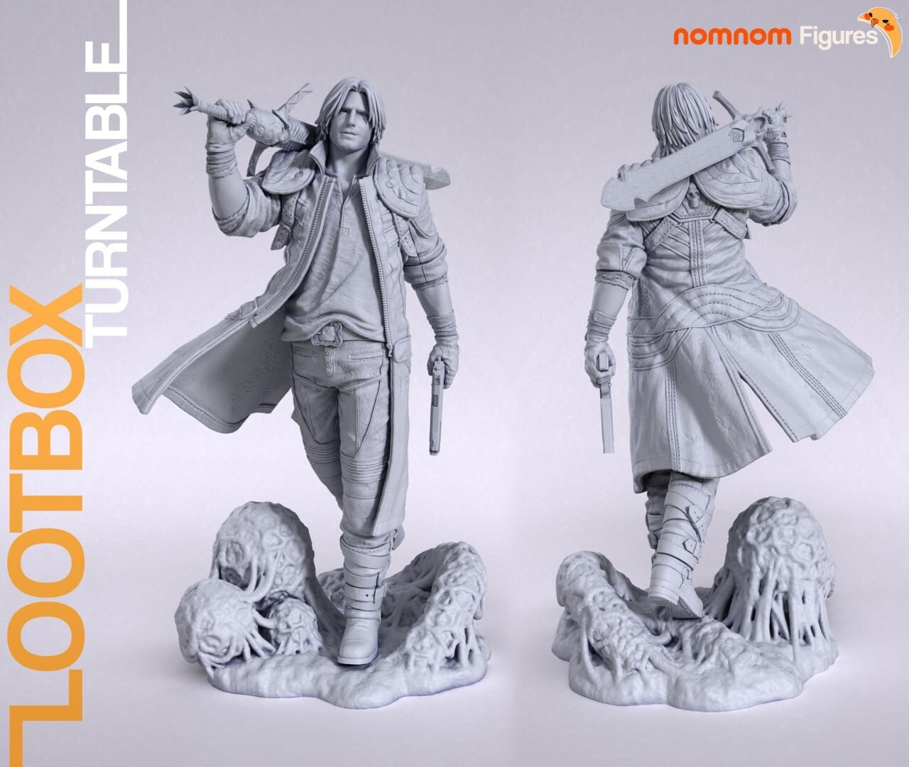 Devil May Cry, Dante , 1/9, 22cm, 12k Resin 3D Print Figure Model Kit