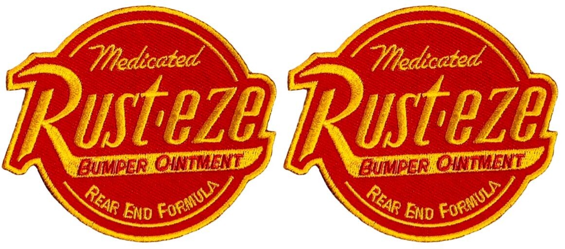Medicated Rust-eze Bumber ointment Patch-2PC iron on or sew on 3.5″x3″