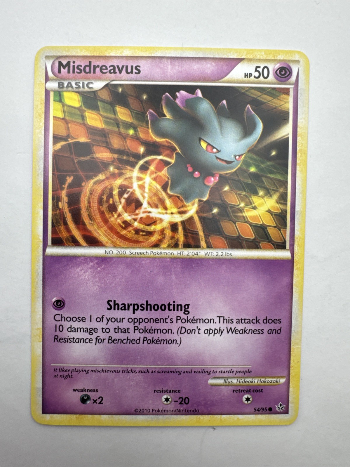 Pokemon Card Misdreavus LP Unleashed 54/95