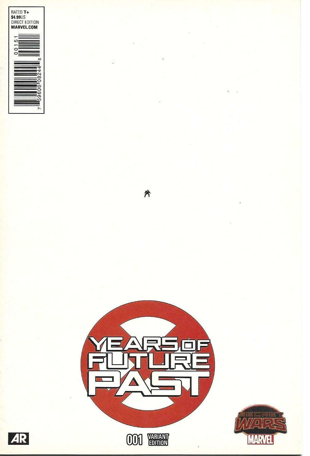 YEARS OF FUTURE PAST #1 1:15 MIKE PERKINS VARIANT MARVEL COMICS 2015 BAG BOARD