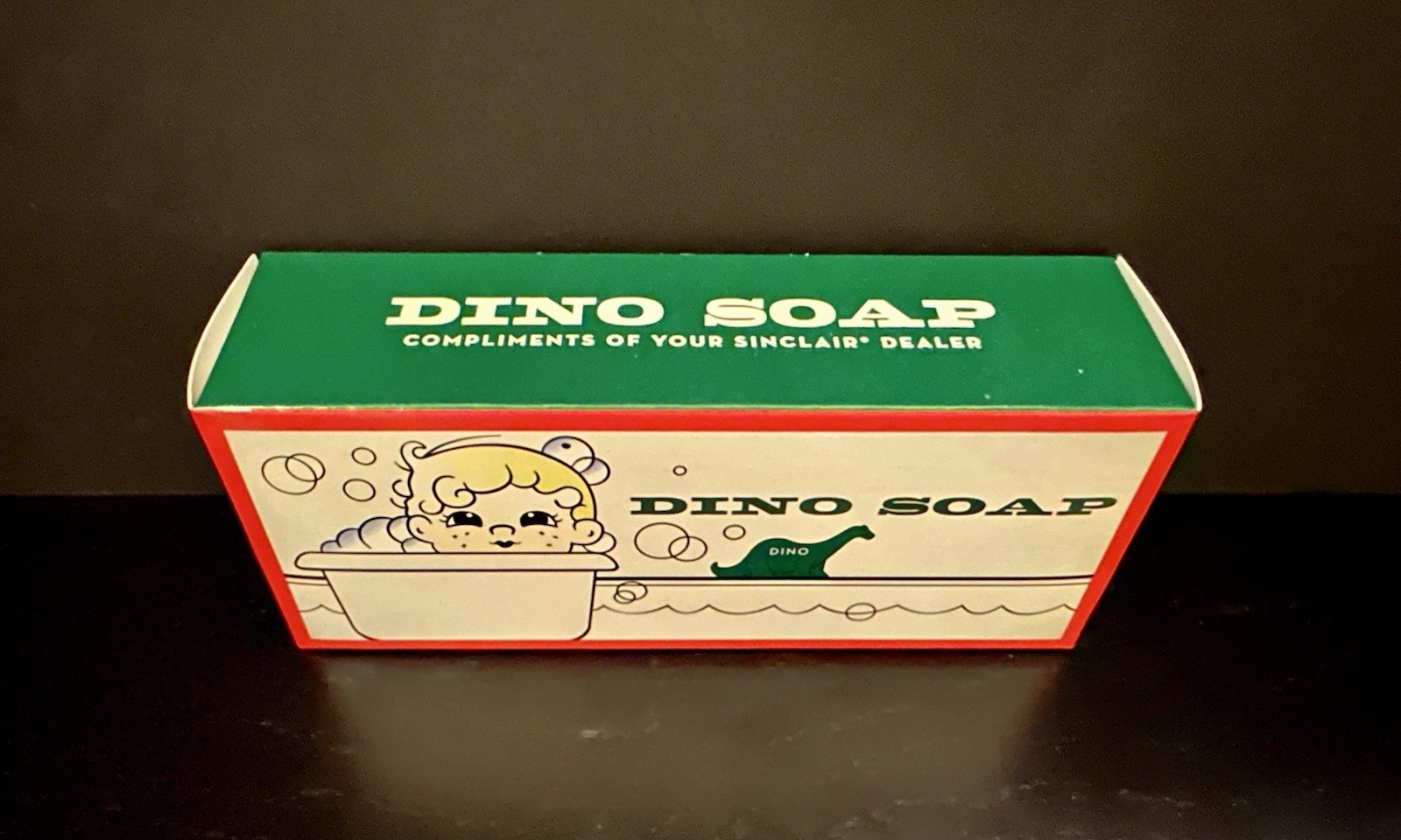 Sinclair Dino Soap – Brontosaurus – Green Dinosaur Soap – New