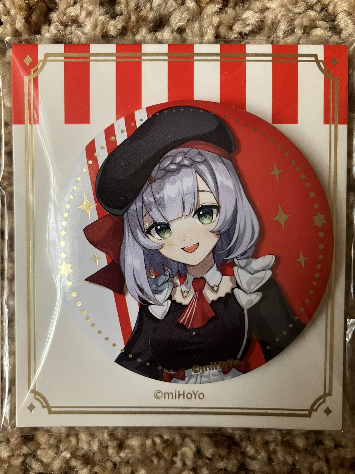 Genshin Impact KFC Collab Noelle Pin Badge Mihoyo / Hoyoverse Official Merch