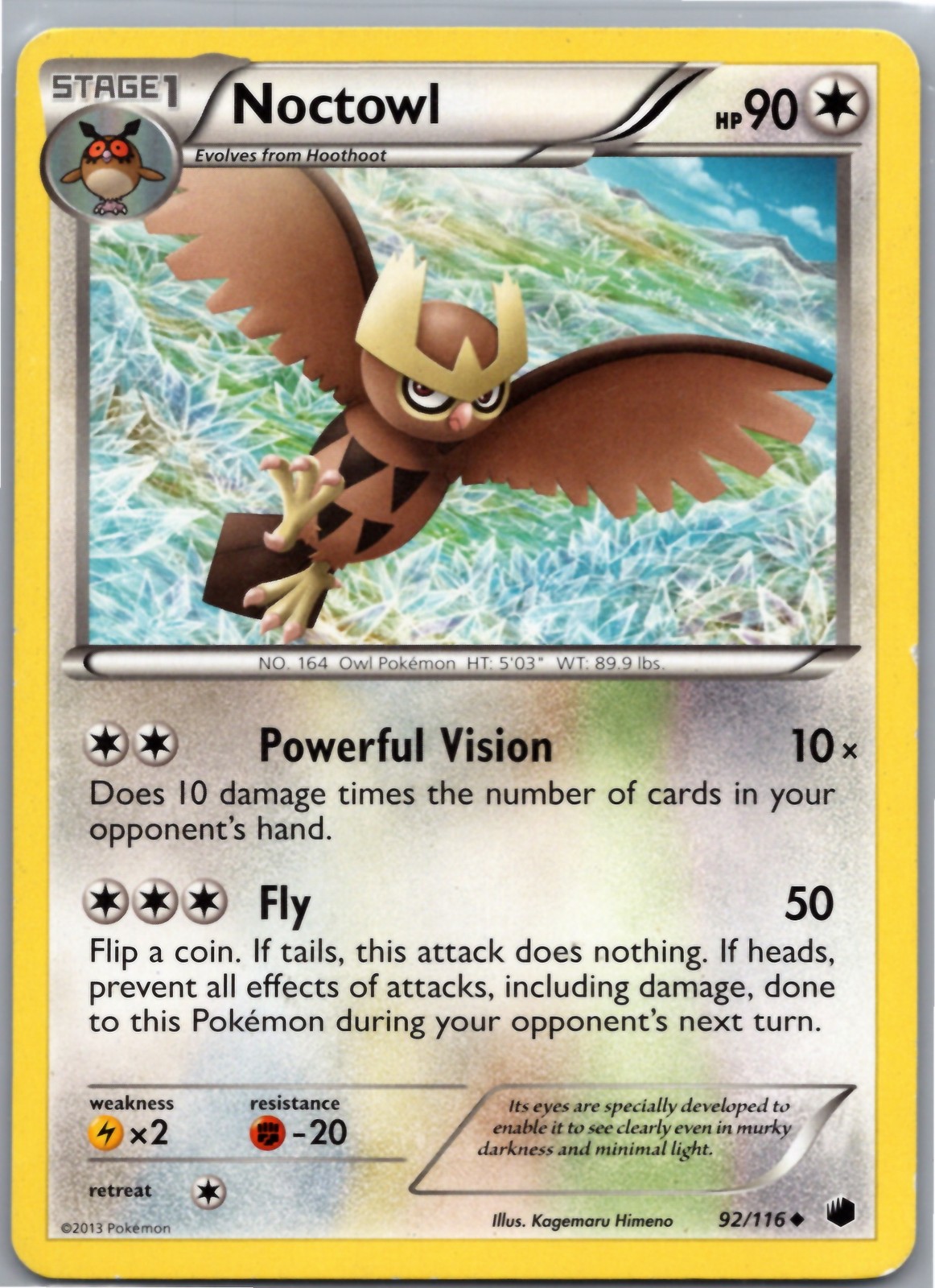 Plasma Freeze #92/116 Noctowl