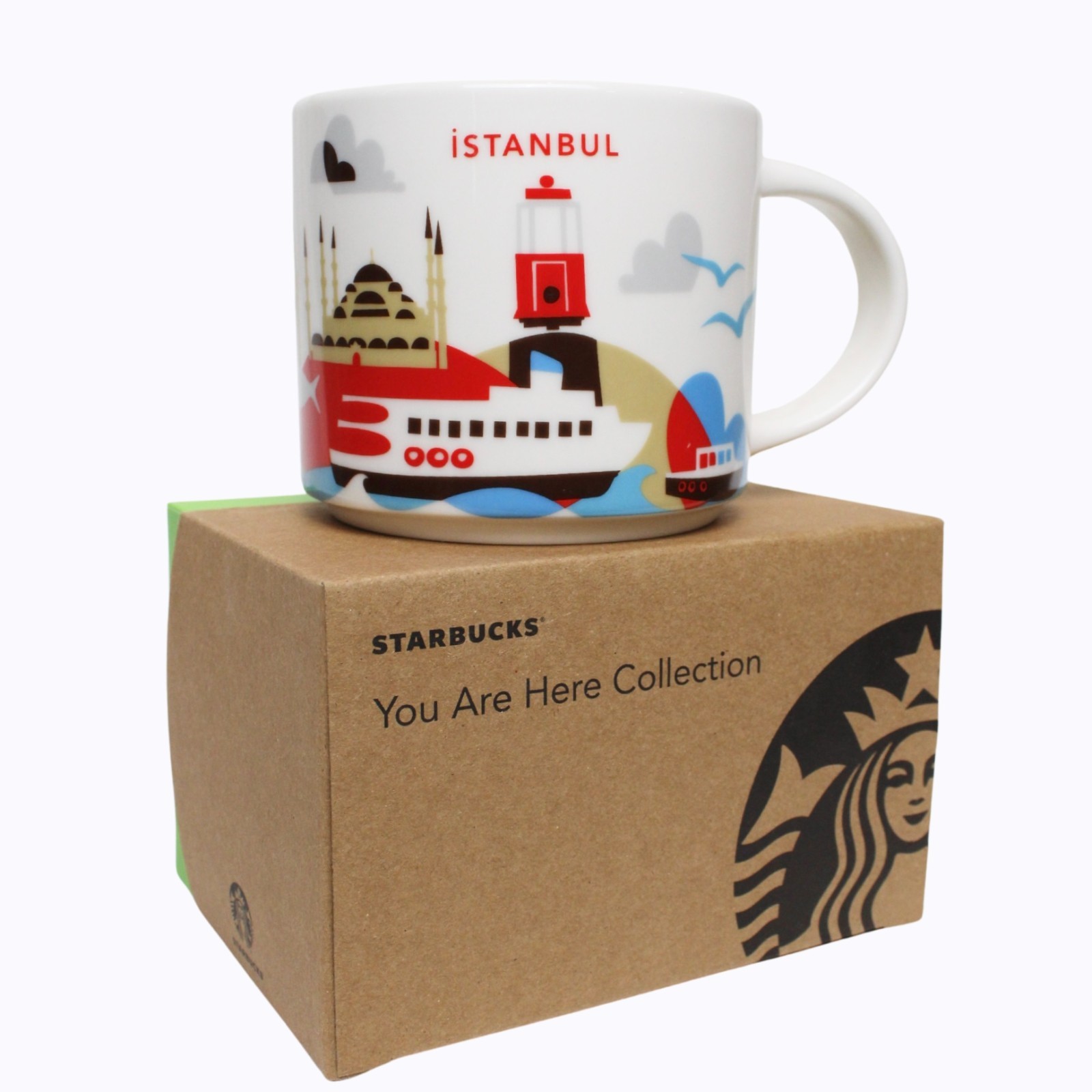 Starbucks Istanbul You Are Here Collection City Series Ceramic Coffee Mug 14oz