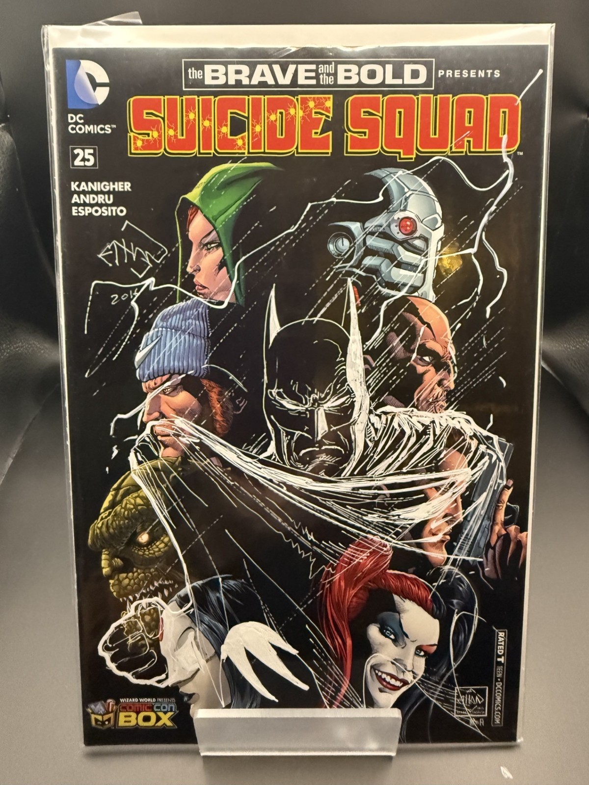 Suicide Squad #25 signed and Batman sketch by Ethan Van Sciver