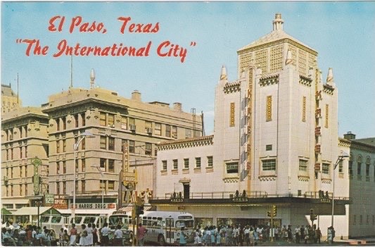 Downtown Street Scene-Oregon & Mills-The International City-EL PASO, Texas