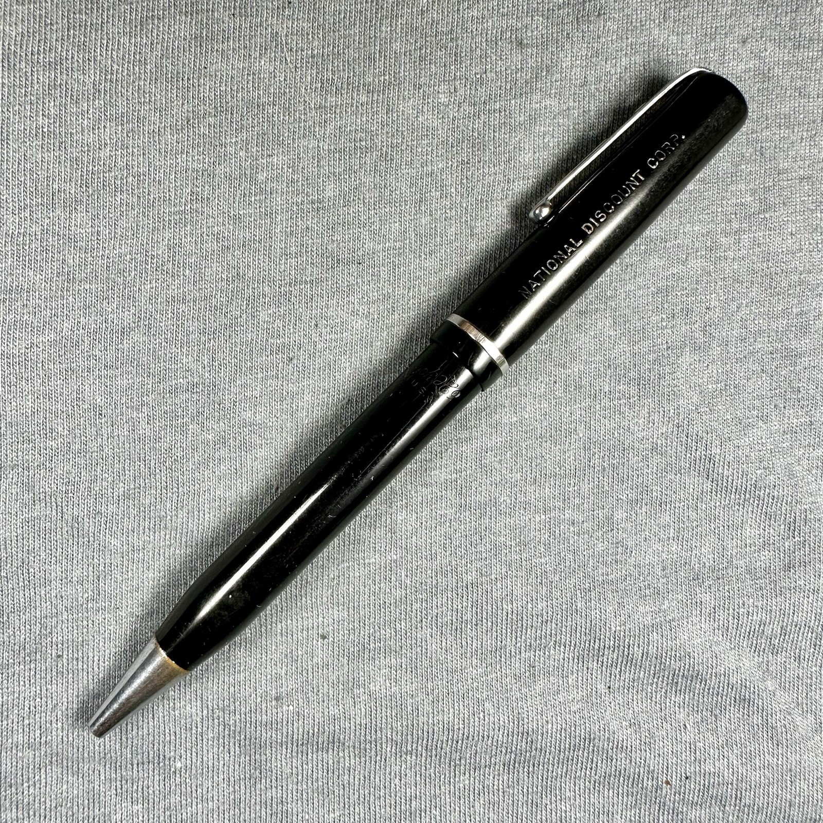 Vintage Esterbrook Repeater Mechanical Pencil Pierced V Clip Black Advertising