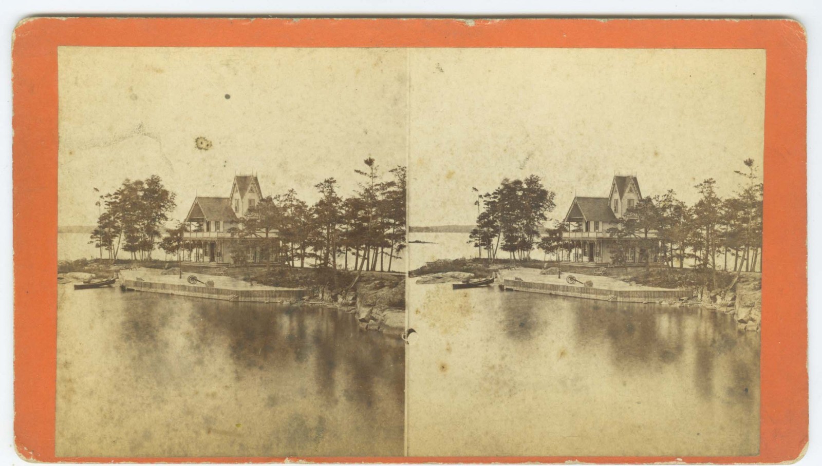 D1609~ NEW YORK – 1000 Islands Little Lehigh Stereoview – McIntyre