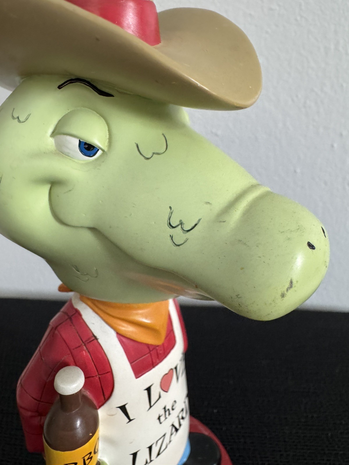 Winking Lizard Tavern 2003 Bobble Head Bosley Bobbers I Love The Lizard BBQ