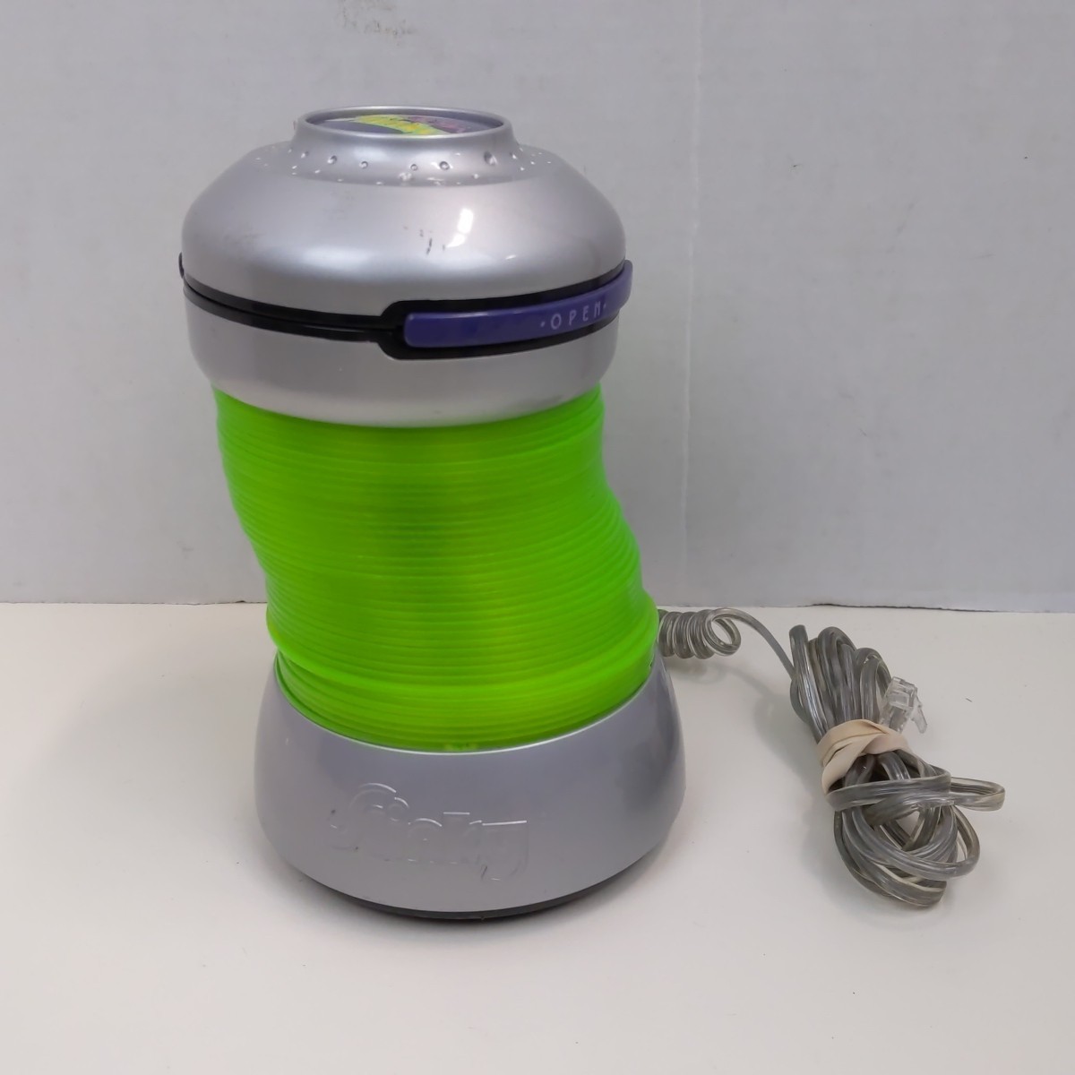 Neon Slinky Phone Retro Landline Novelty Corded Telephone Green Vintage Tested