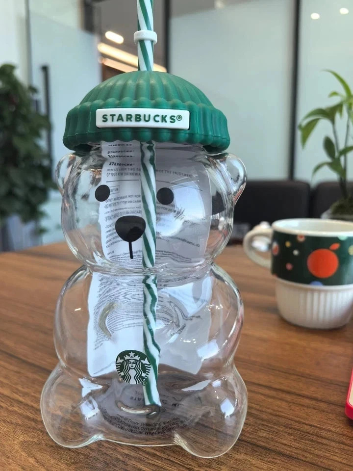 2025 Glass Starbucks Bearista Bear Cold Cup Holiday Limited Edition