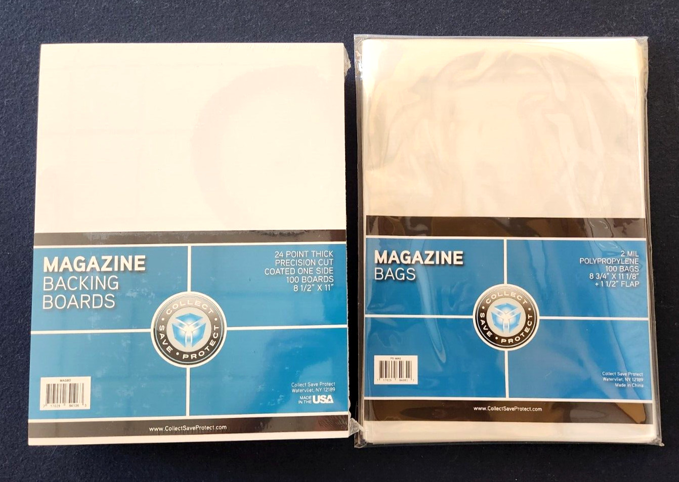 100 CSP Regular Magazine Bags And Boards – Backing Board back Board and Sleeves