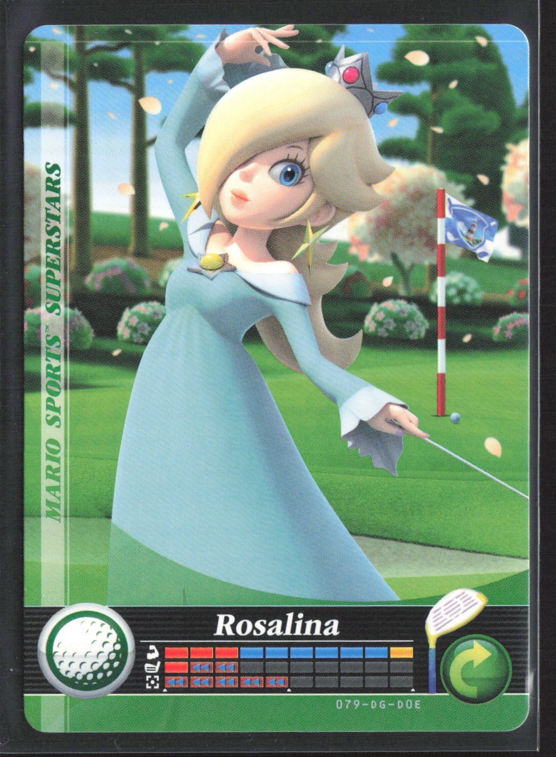 2017 Mario Sports Superstars Amiibo Card #79 ROSALINA Golf – Nintendo NM