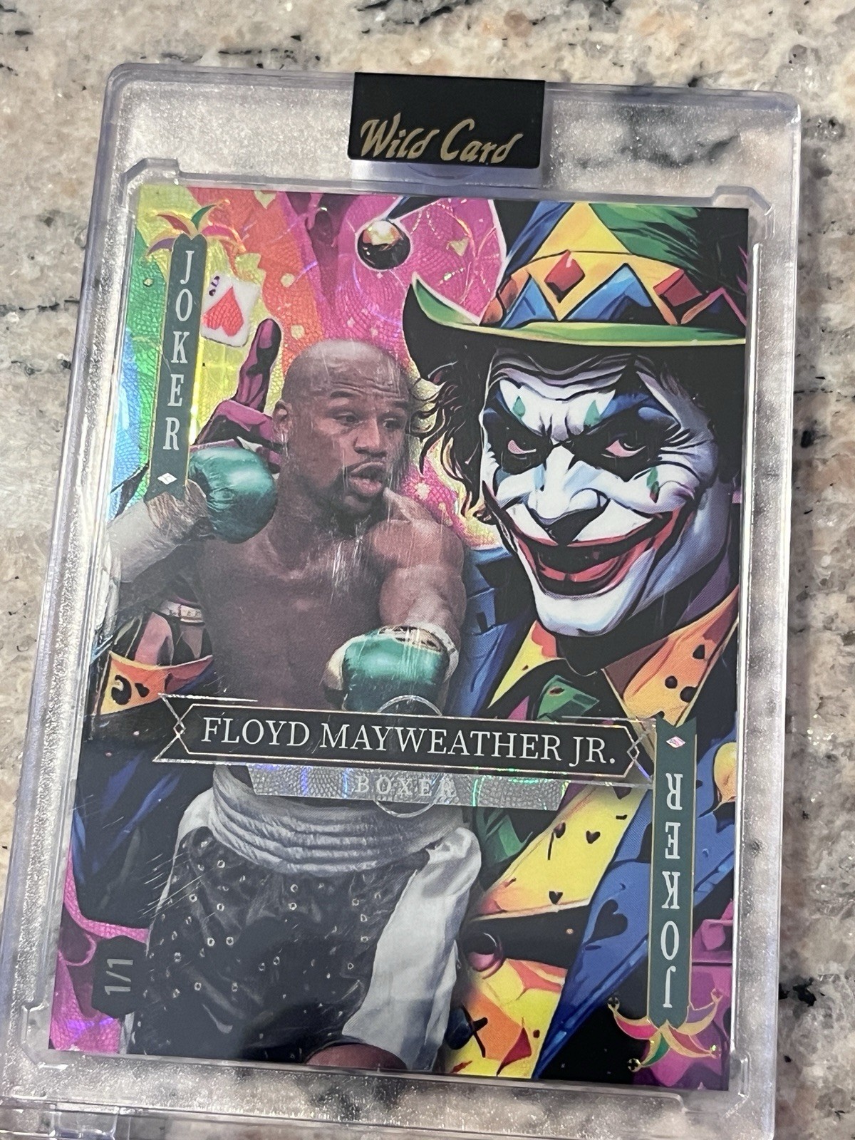 2025 Wild Card Jokers Wild 1/1 Floyd Mayweather Jr. Boxing