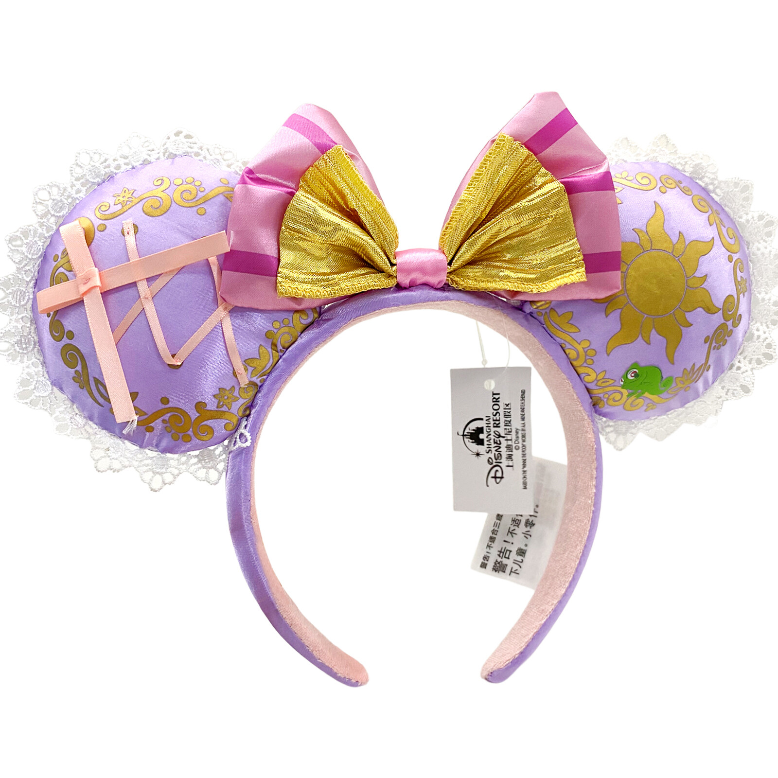 Disney Parks Rapunzel Tangled Pascal Mickey Ears Minnie Mouse Headband US💖