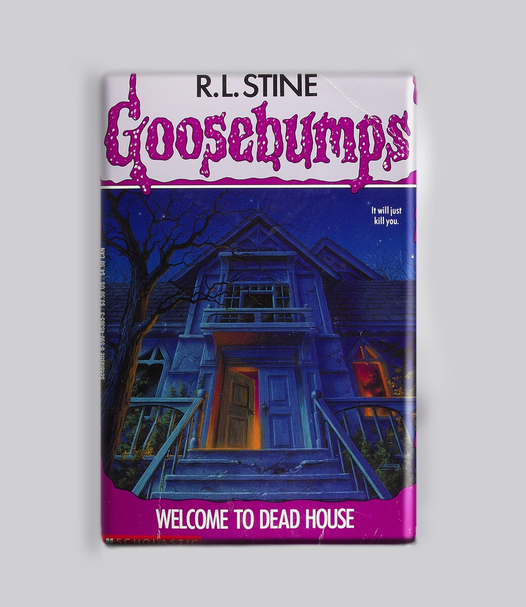 GOOSEBUMPS / WELCOME TO DEAD HOUSE – 2″x3″ MAGNET (retro vintage book horror)