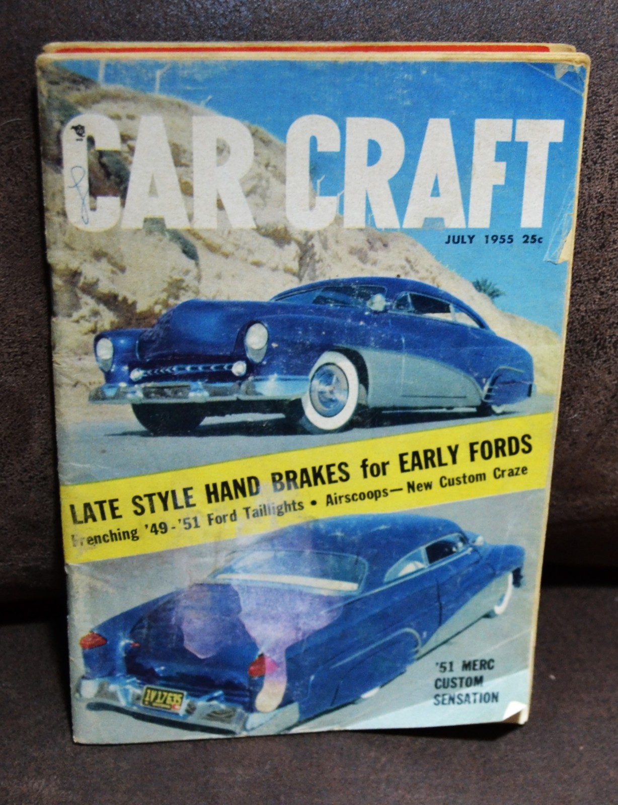 VTG 1955 Car Craft Magazine July 1955 Late Style Hand Bakes For Early Fords