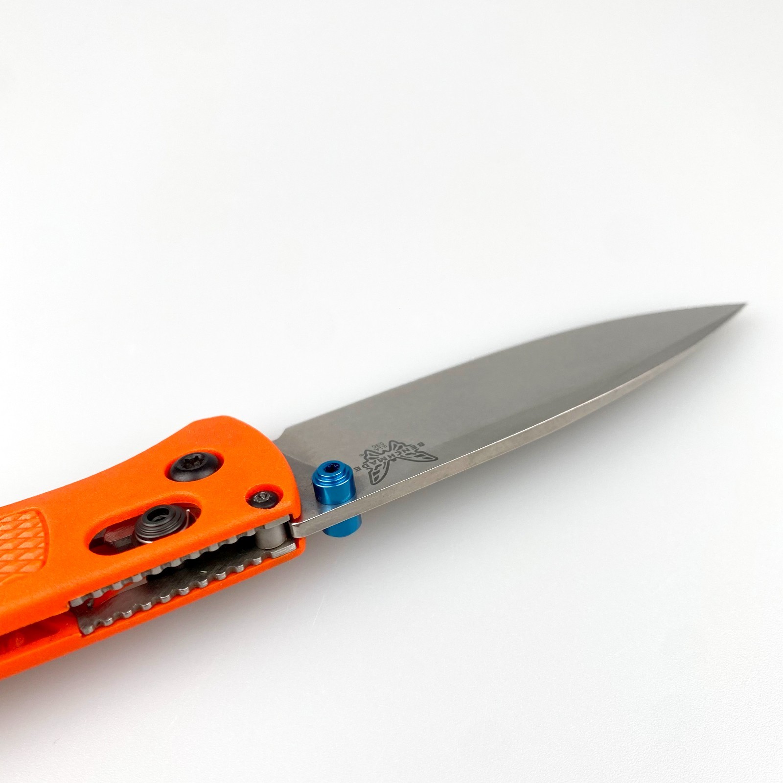 Benchmade 535-Custom Bugout Knife Orange Grivory Handle S30V Folding Knife