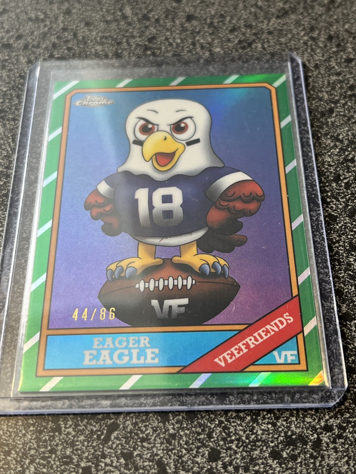 EAGER EAGLE 2026 TOPPS CHROME VEEFRIENDS 1986 TOPPS VARIATION /86 #TF-EE