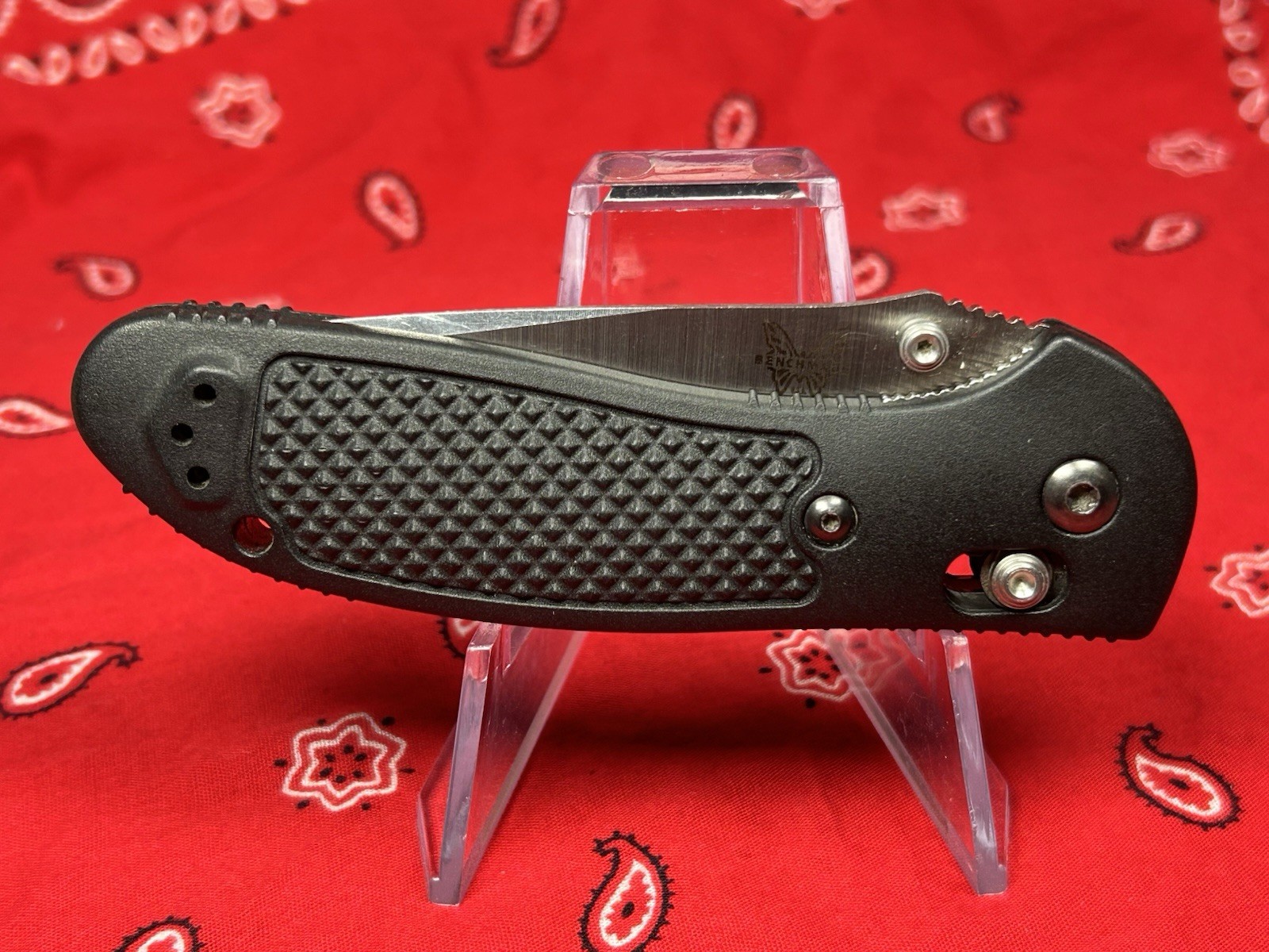 🔥 Nice Benchmade 551 Griptilian ( Not Mini) 154CM Steel Folding Pocket Knife👀