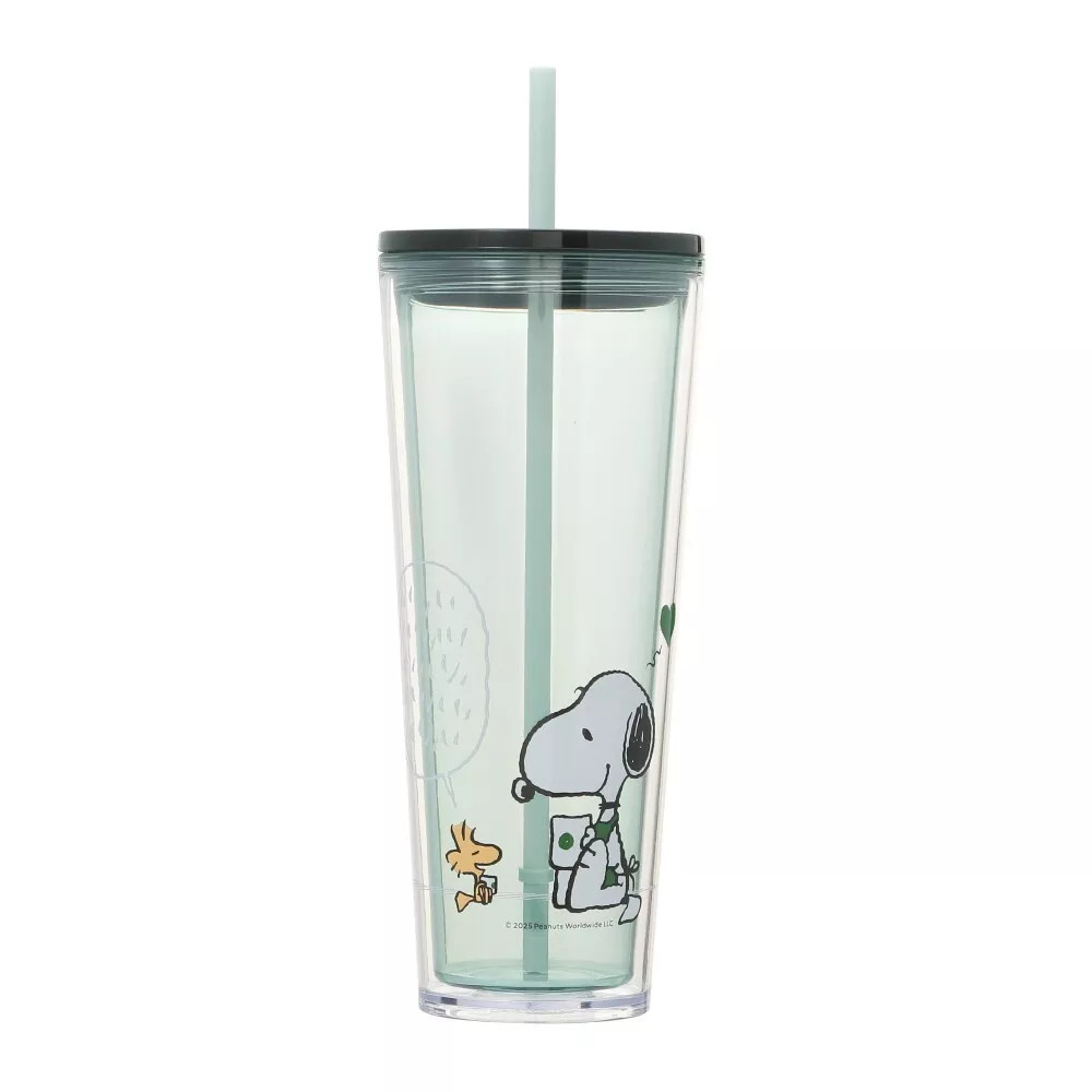 2025 Limited Edition Starbucks Insulated Mug Peanuts Joe Kind Snoopy Love 24 oz.