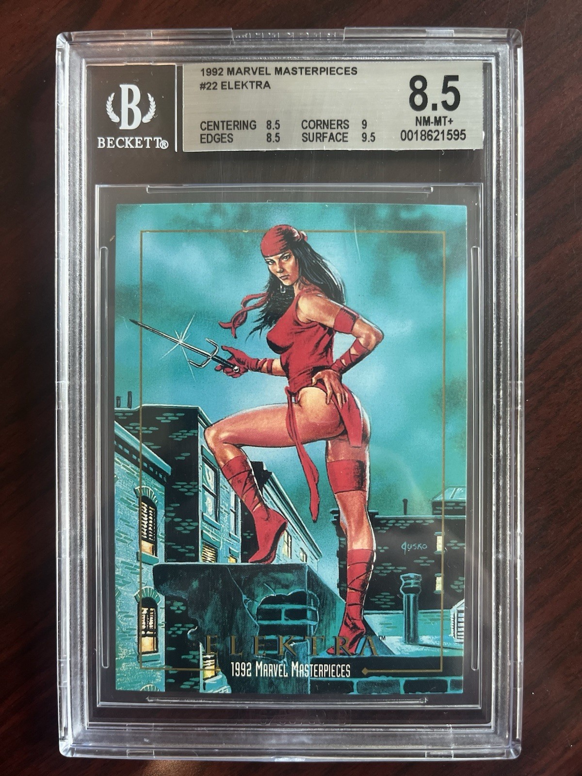BGS 8.5 Elektra #22 1992 Marvel Masterpieces Skybox NM-MT+ Joe Jusko