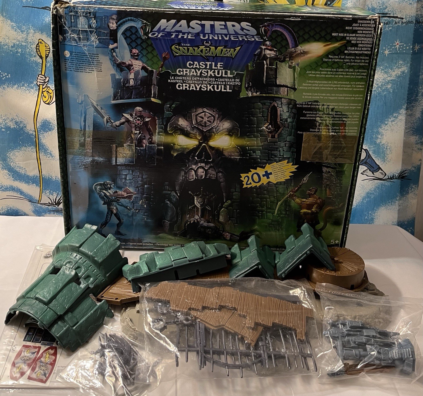 Vintage masters of the universe 200x Snakemen Castle Grayskull Read Description