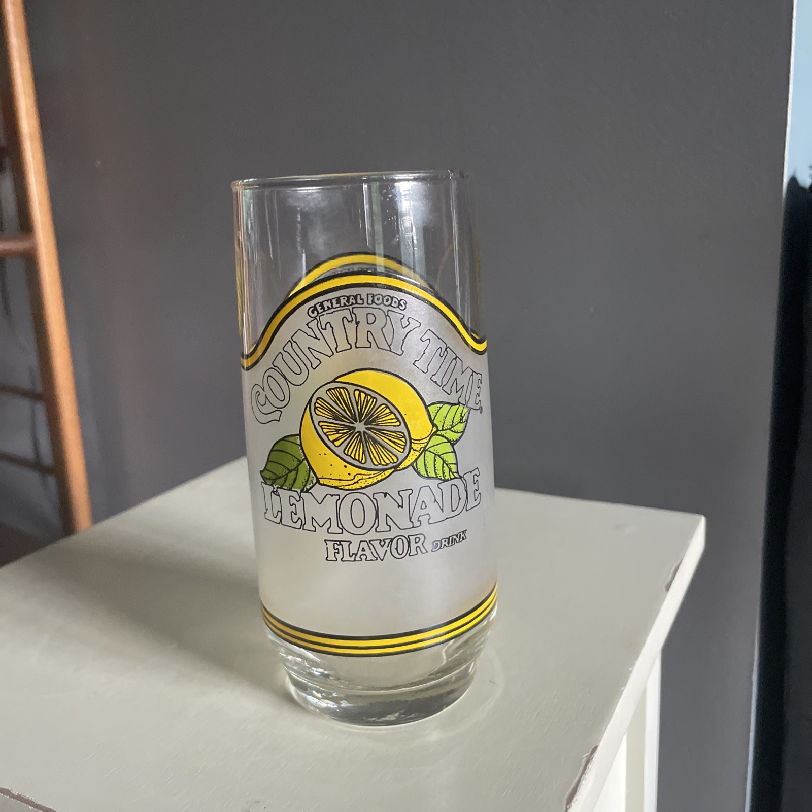 Vtg Country Time Lemonade Glass~Drinking Glass ~16 oz