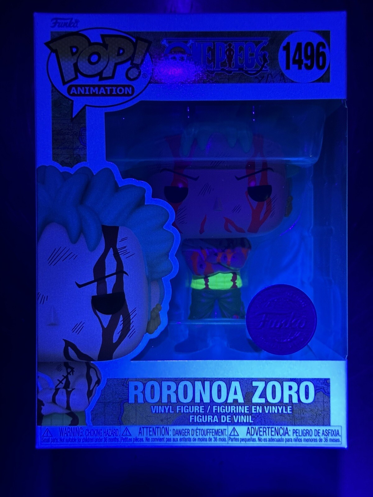 🚀 Funko Pop! One Piece Zoro Nothing Happened #1496 UV Error Protector HT