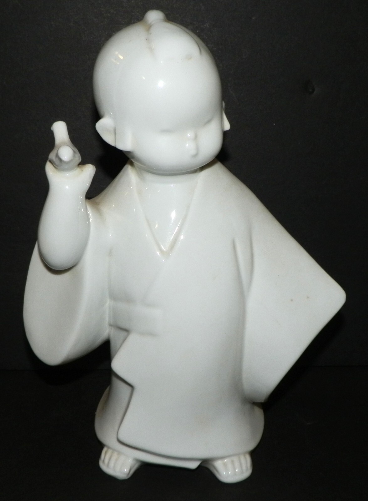 TOYO Japan Traditional Japanese Boy Figurine White