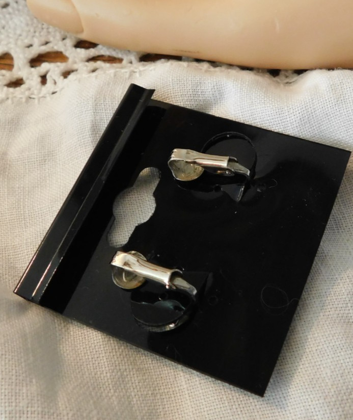 Turquoise Sterling Silver Turtle Clip on Earrings Native American