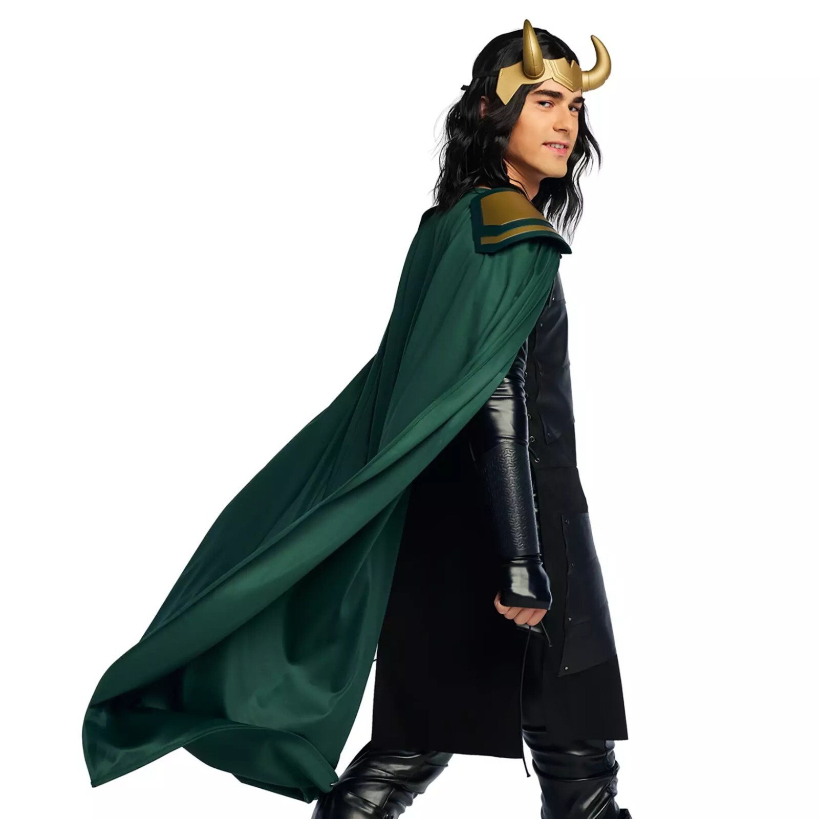 Loki Costume Accessory Set for Adults – Costume Set Cape and Headgear