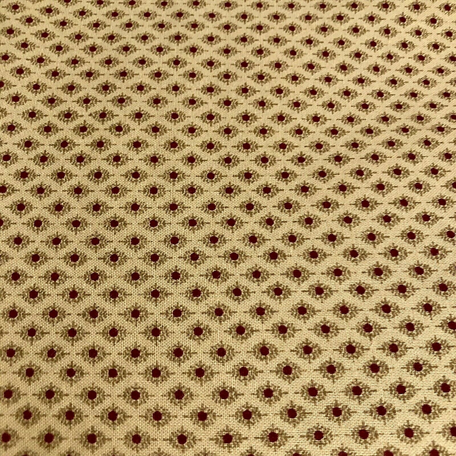 Honey and Me Lisa Liffick Sewing Fabric 2008 Tan Red Primitive BTY