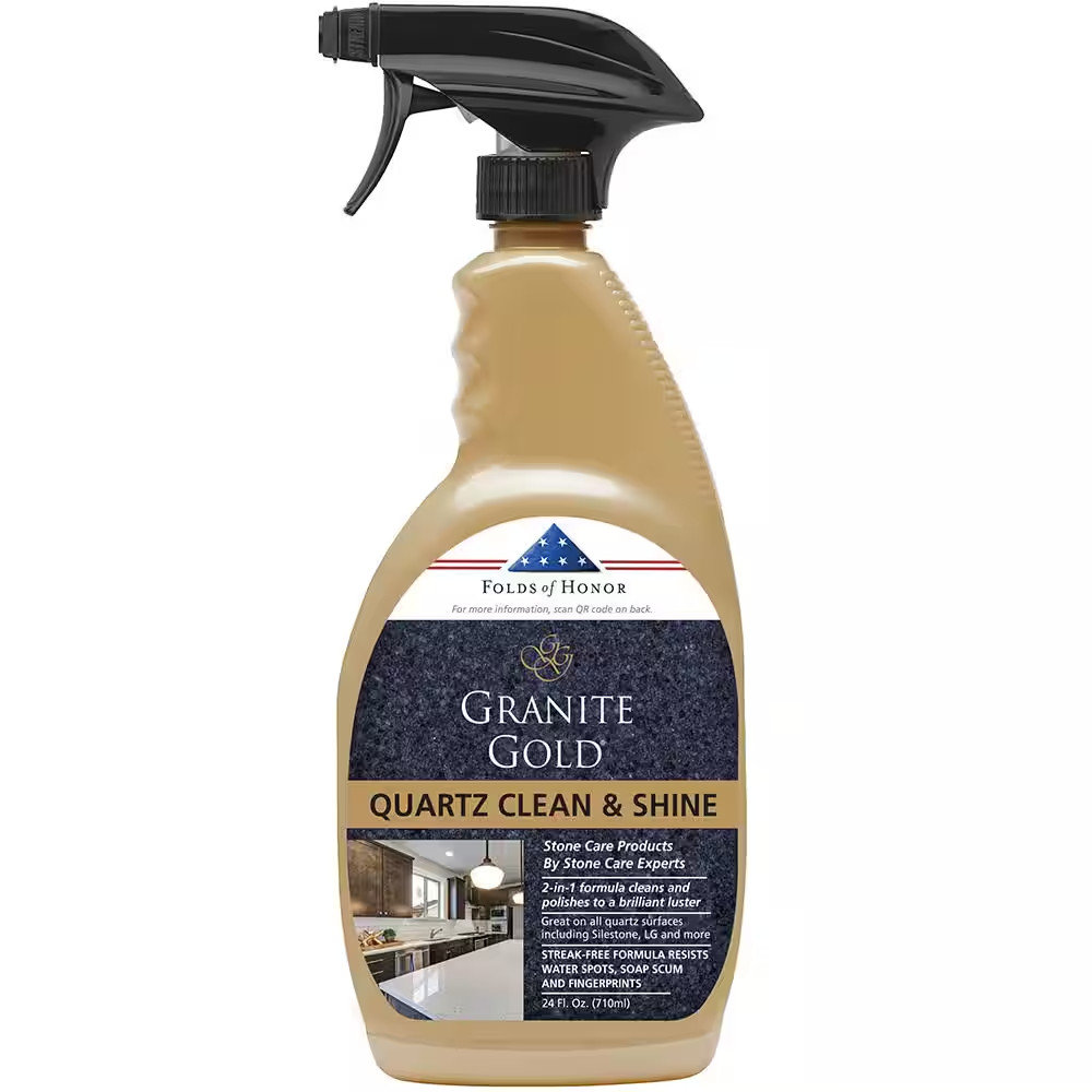 24 Oz. Quartz Clean & Shine, Quartz Countertop Cleaner and Polish Spray
