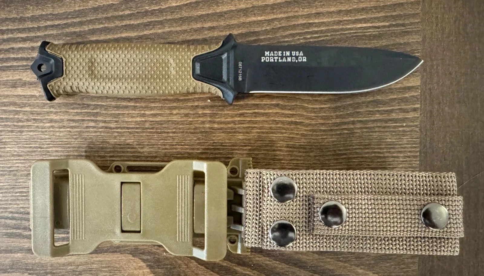 Gerber StrongArm Fixed Blade Knife Plain Edge – Coyote Brown