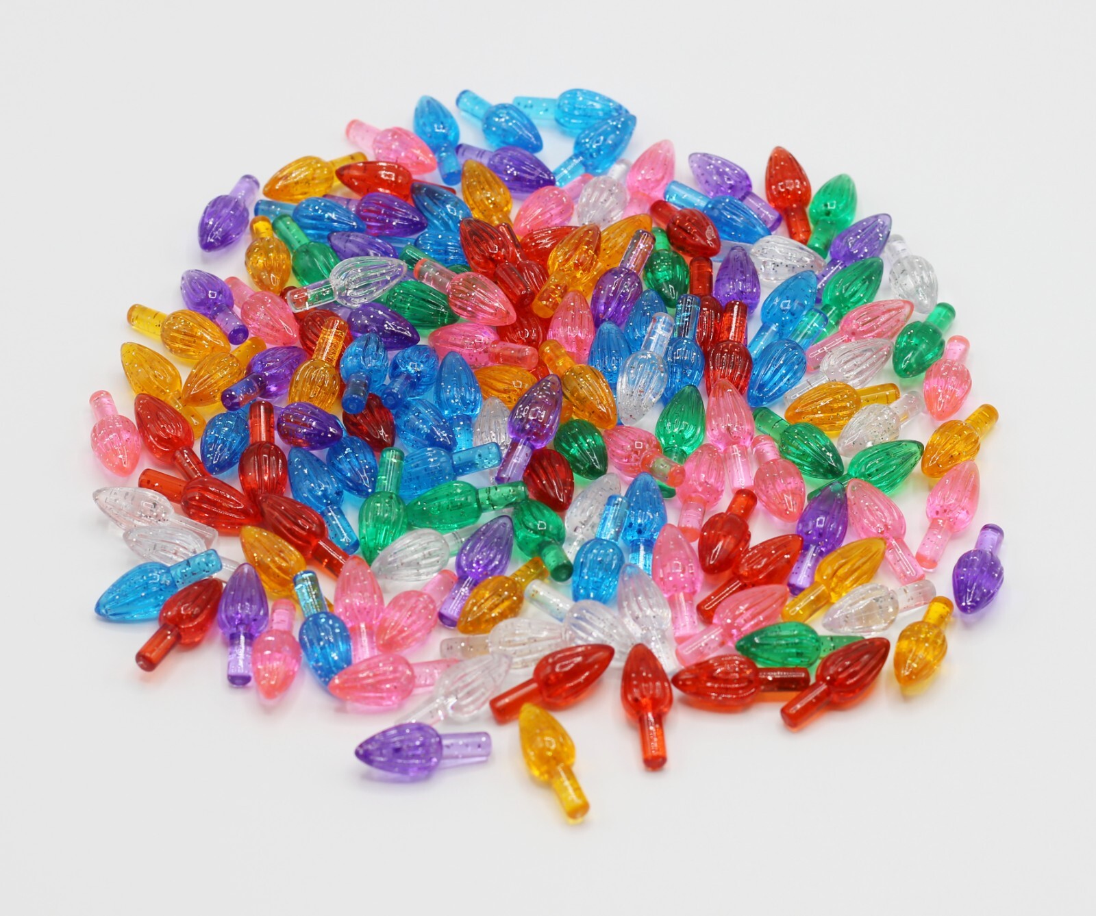 Ceramic Christmas Tree Replacement Lights, Medium Multicolor w/ Glitter | 144pcs