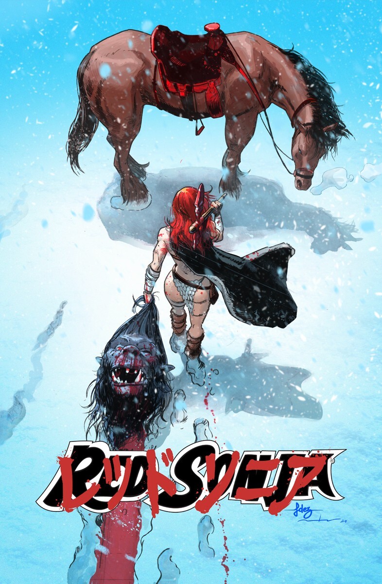 RED SONJA #17 JAVIER FERNANDEZ MEGACON 2025 AKIRA HOMAGE EXCLUSIVE PRESALE 02/06