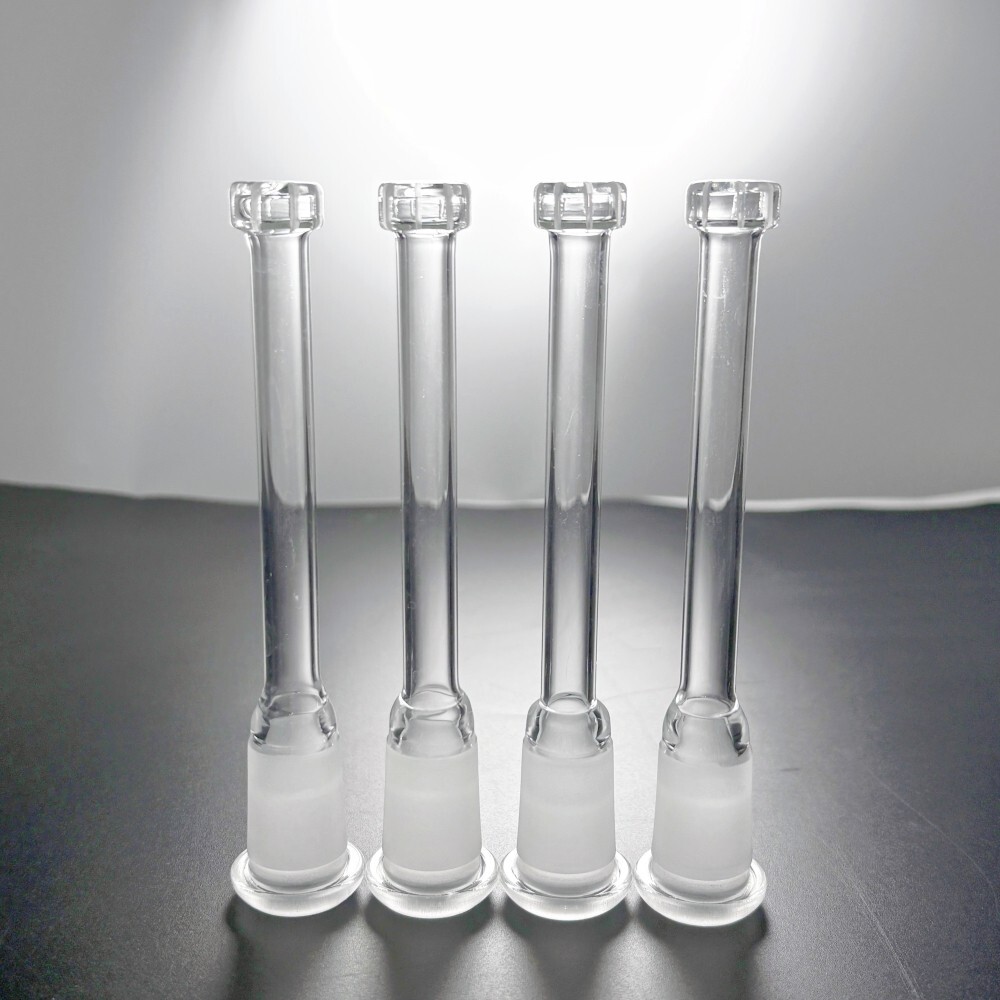 2PCS Thick 5.1in Glass Downstem Diffuser Showerhead Filter Adapter Glass Bong