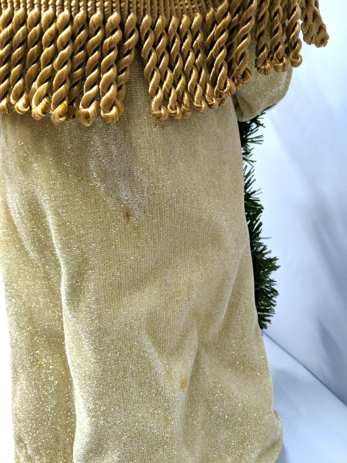 VIN 21″ Inch Handcrafted Santas Workshop Santa/Gold/Christmas Xmas Holiday decor