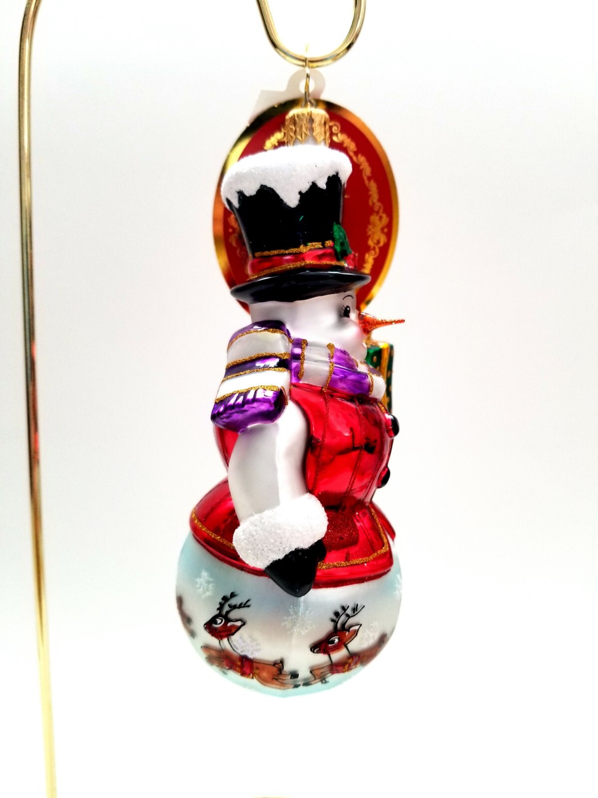 Christopher Radko – Winterland Gent #1017787 Snowman With Painted Reindeer