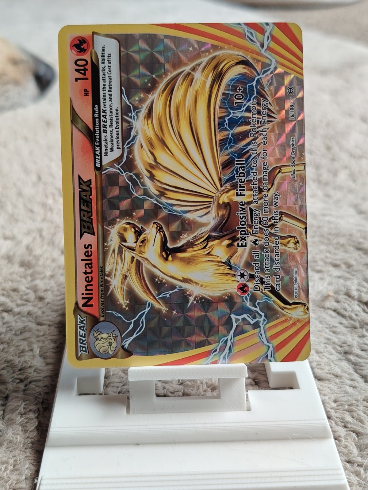 Pokemon TCG Ninetales BREAK Holo Rare BREAK XY – Evolutions 16/108 NM