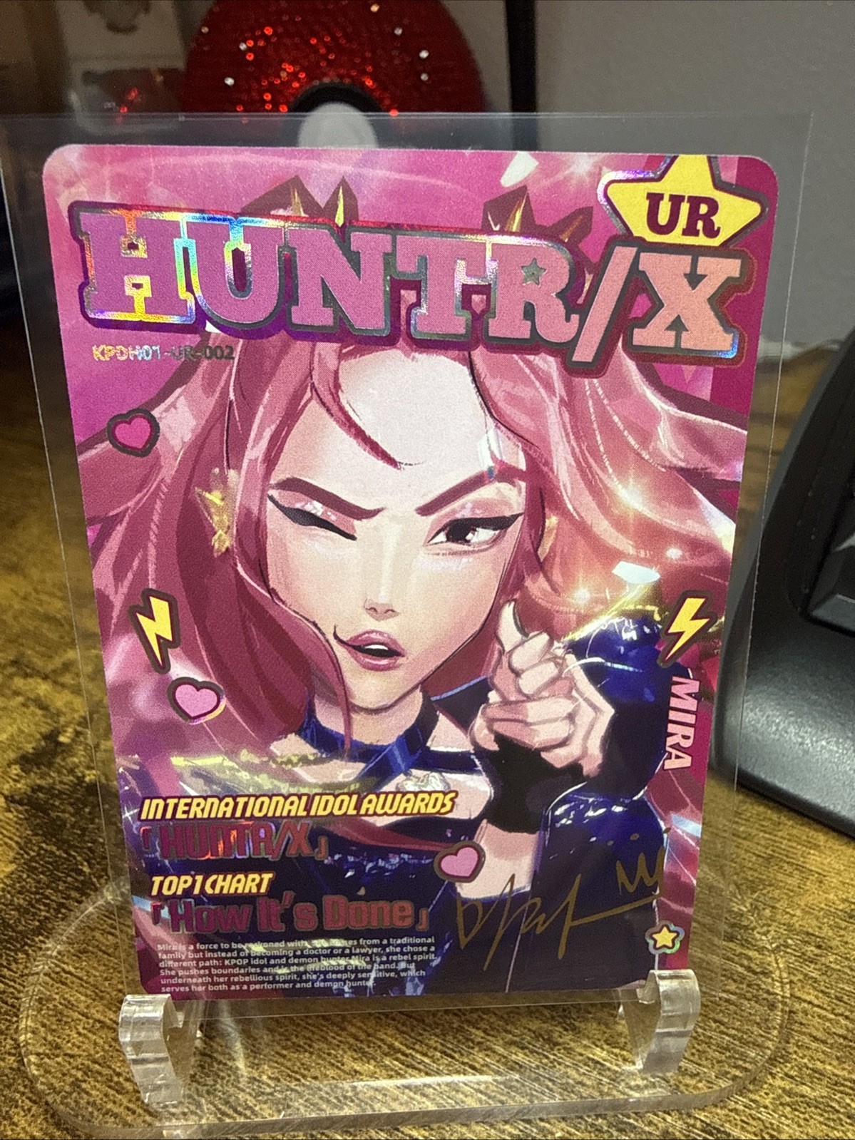 HUNTR/X MIRA UR KAYOU K-POP DEMON HUNTERS NETFLIX KPDH01-UR-002 FOIL TEXTURED
