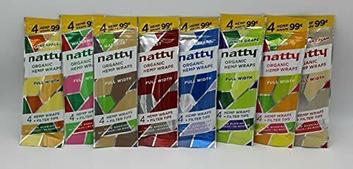 Natty Wraps – Full Width Wraps – Variety Pack 8 Flavors (8/4ct – 32 Total!)