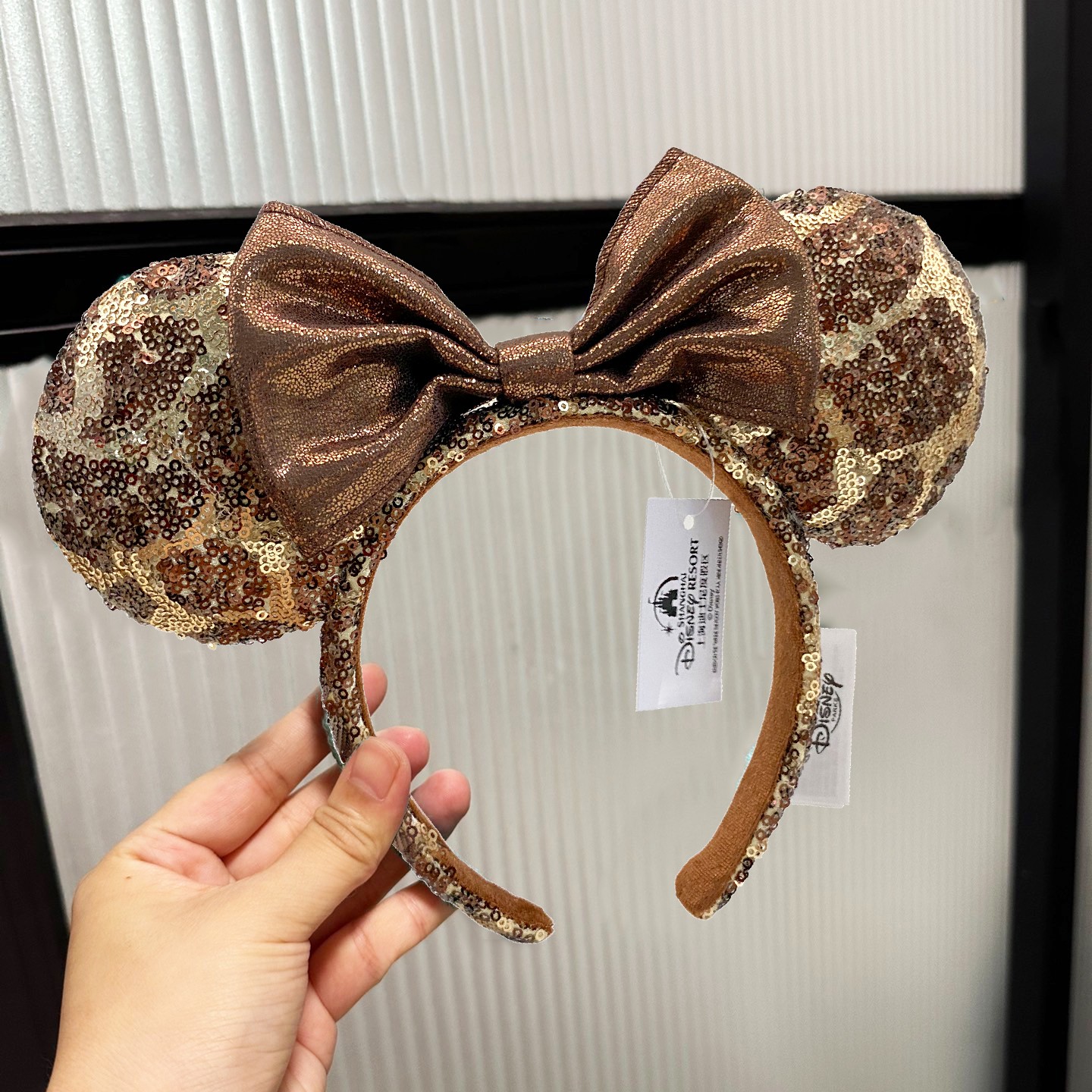 GIRAFFE Animal Print Sequin LIMITED EDITION Disney.Parks Minnie Ears Headband