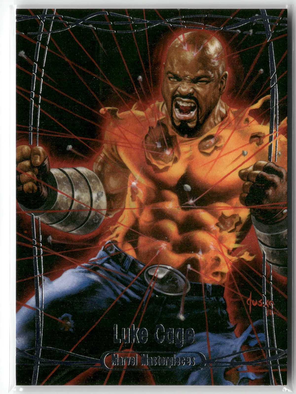 2015 Marvel Masterpieces Luke Cage #26 Base /1999 Serial Numbered