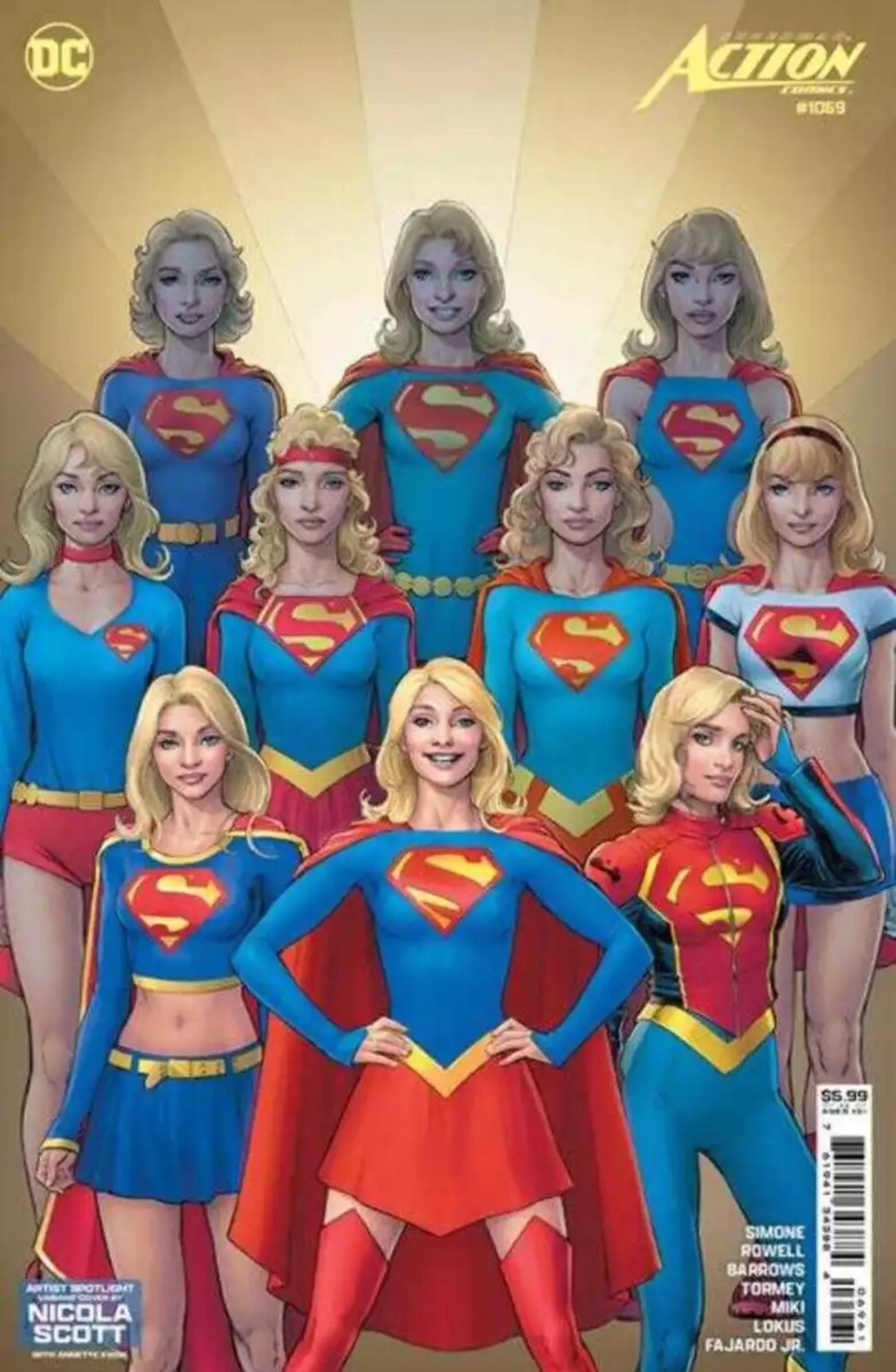 Action Comics #1069 Cover D Nicola Scott Artist Spotlight Card Stock Variant NM