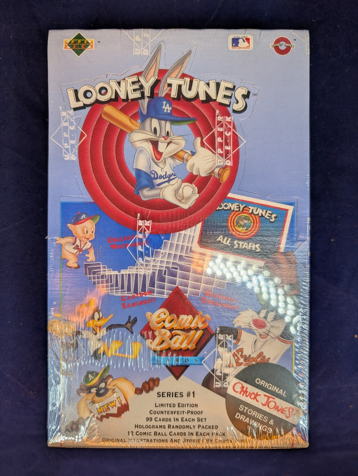 1990 Upper Deck Looney Tunes Comic Ball Cards Box Series 1 Factory Sealed