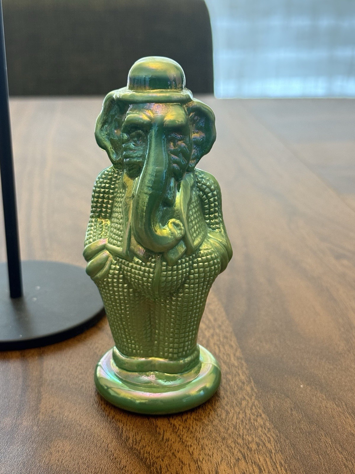 This is a Summit Art Glass elephant figurine “Timmy”